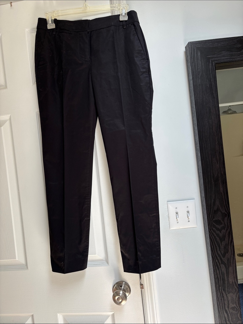 J. Crew Black Women's Dress Pants with Hook Closure